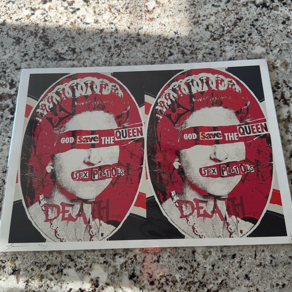 God Save the Queen DEATH NYC Print